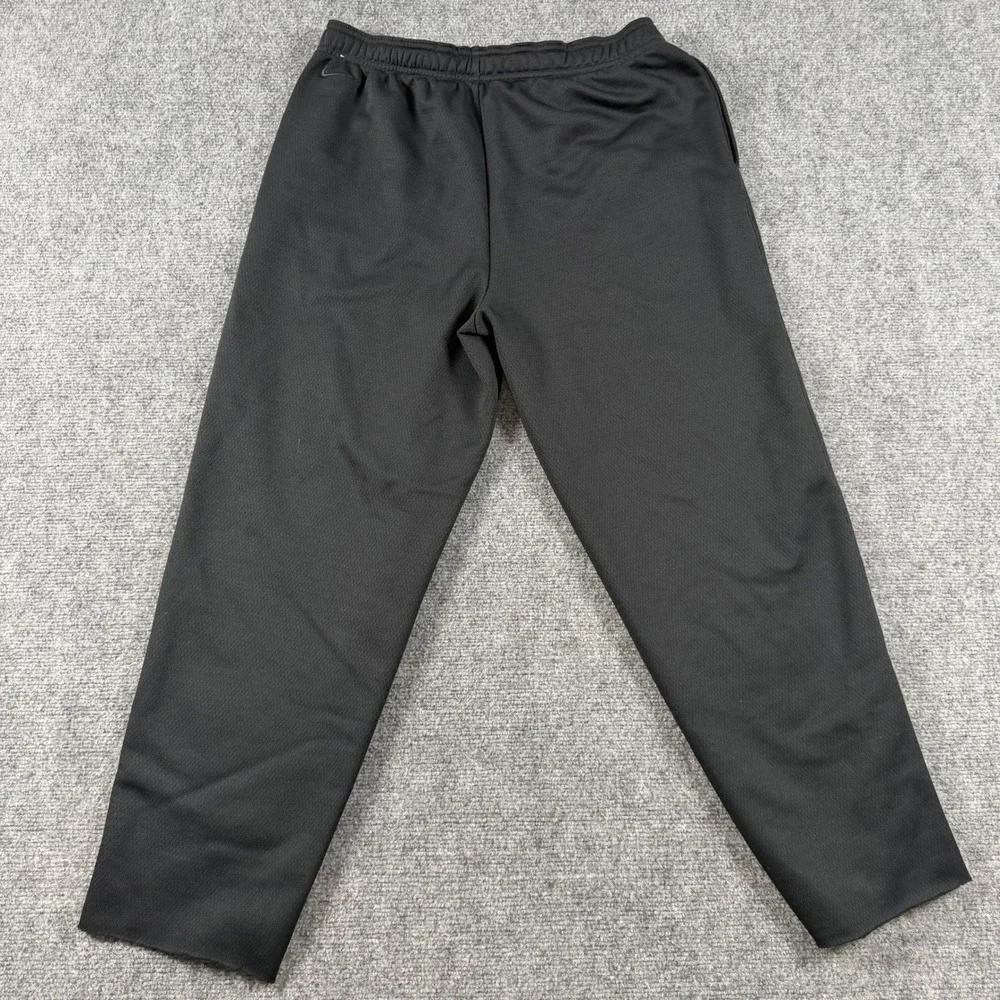 Nike Kobe Bryant Pants Mens XL Black Therma-FIT Basketball Raw Hem Mamba Logo